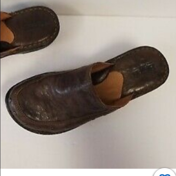 Born Marley Studded Leather Platform Slip-On Clogs - Picture 8 of 10